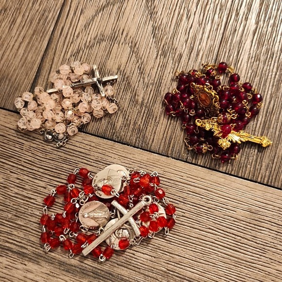 Religious Jewelry - Three Rosaries Bundle